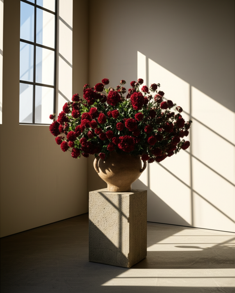 Diseño floral para San Valentín