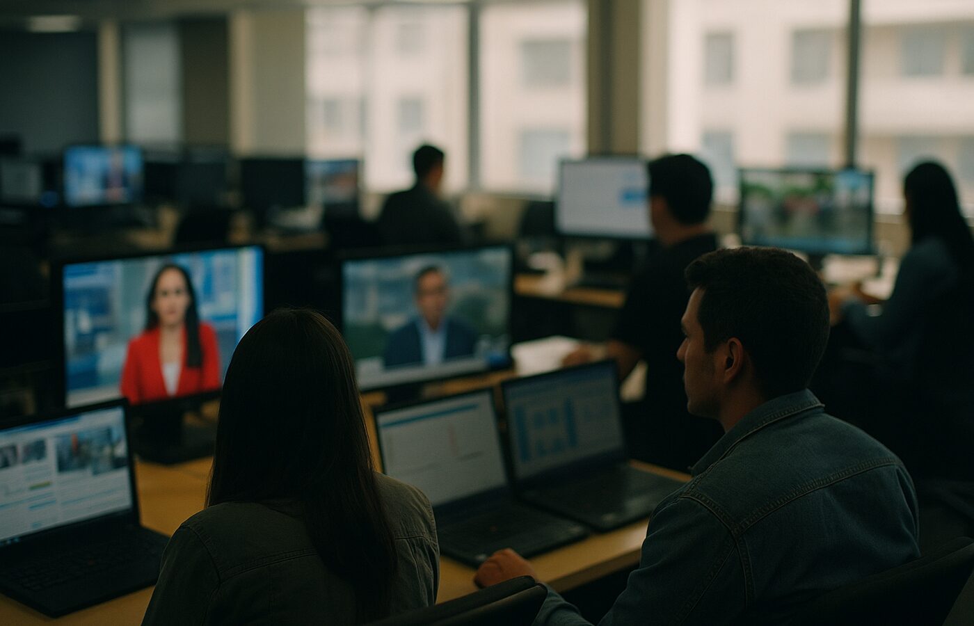 Ilustración editorial sobre fallas de red y continuidad operativa